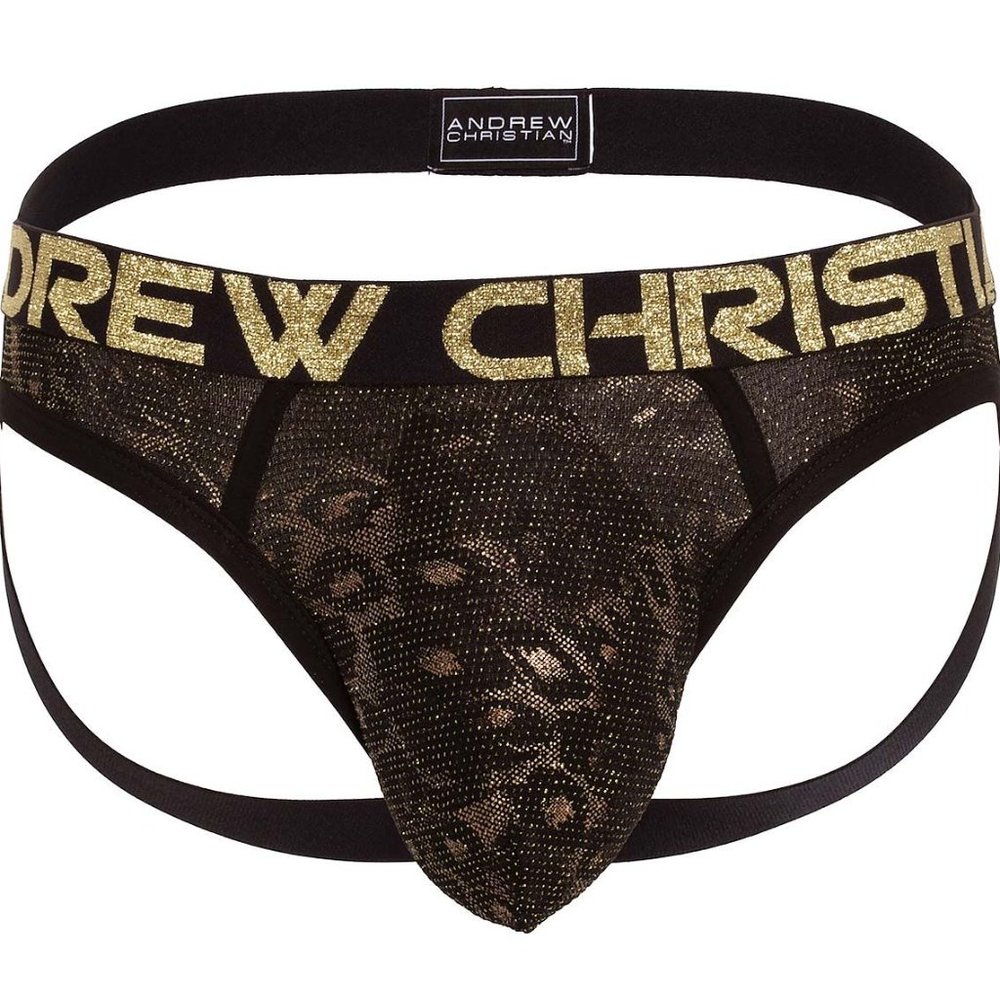 Men's Small Andrew Christian GLAM ANIMAL JOCK w/ ALMOST NAKED Jockstrap - Picture 3 of 5